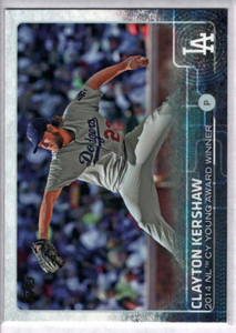 2015 Topps #451 Clayton Kershaw CY NM Los Angeles Dodgers 