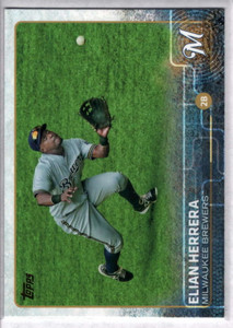 2015 Topps #453 Elian Herrera NM Milwaukee Brewers 