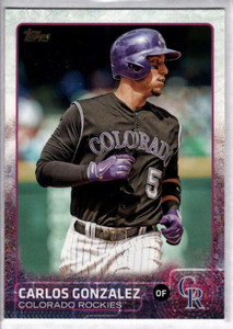 2015 Topps #479 Carlos Gonzalez NM Colorado Rockies 