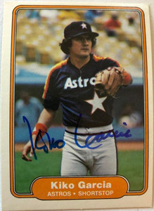 Kiko Garcia Autographed 1982 Fleer #215