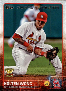2015 Topps #588 Kolten Wong NM St. Louis Cardinals 