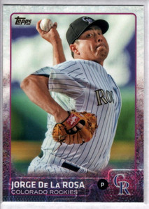 2015 Topps #679 Jorge De La Rosa NM Colorado Rockies 