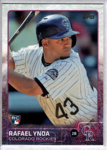 2015 Topps #695 Rafael Ynoa NM RC Rookie Colorado Rockies 