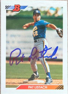 Pat Listach Autographed 1992 Bowman #526