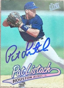 Pat Listach Autographed 1997 Fleer Ultra #405 Houston Astros Card