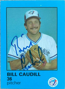 Bill Caudill Autographed 1985 Blue Jays Fire Safety #7