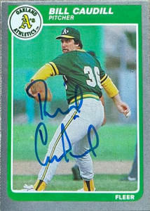 Bill Caudill Autographed 1985 Fleer #419