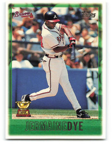 1997 Topps #239 Jermaine Dye VG  Atlanta Braves 