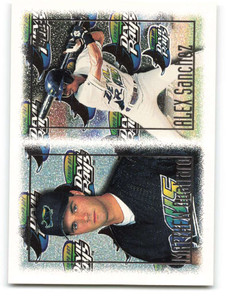 1997 Topps #252 Matt Quatraro/Alex Sanchez VG  RC Rookie Tampa Bay Devil Rays 