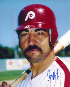 Ozzie Virgil Jr. Autographed Phillies 8 x 10 Photo 