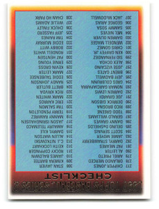 1997 Topps #495 Checklist 277-400 VG  