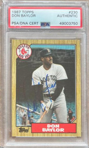 SOLD 136931 Don Baylor Autographed 1987 Topps #230 PSA/DNA