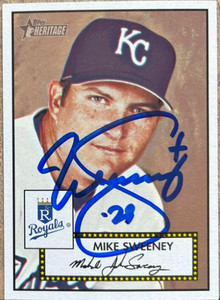 Mike Sweeney Autographed 2001 Topps Heritage #4