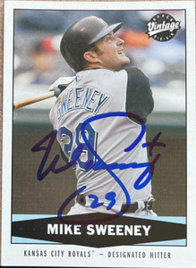 Mike Sweeney Autographed 2004 Upper Deck Vintage #47