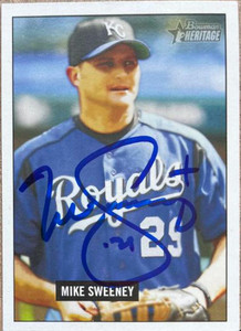 Mike Sweeney Autographed 2005 Bowman Heritage #178