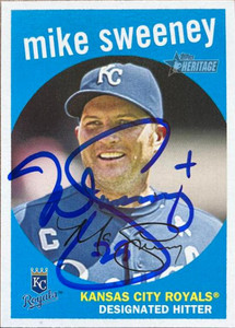 Mike Sweeney Autographed 2007 Topps Heritage #211