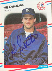 Bill Gullickson Autographed 1988 Fleer #208