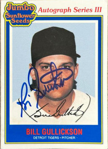 Bill Gullickson Autographed 1992 Jumbo California Sunflower Seeds #2