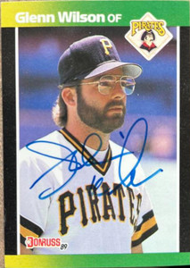 Glenn Wilson Autographed 1989 Donruss Baseball's Best #241