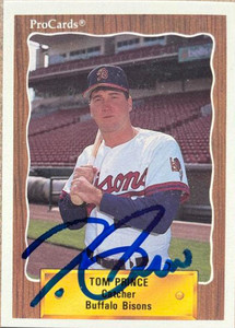 Tom Prince Autographed 1990 ProCards #376