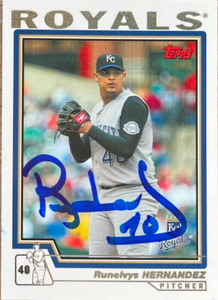 Runelvys Hernandez Autographed 2004 Topps #258