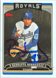 Runelvys Hernandez Autographed 2006 Topps #471