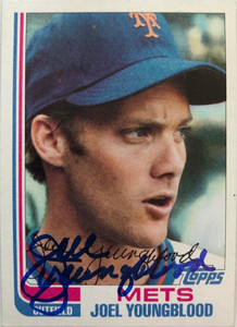 Joel Youngblood Autographed 1982 Topps #655