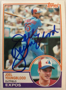 Joel Youngblood Autographed 1983 Topps #265 Joel Youngblood Autographed 1983 Topps #265