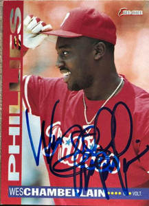 Wes Chamberlain Autographed 1994 O-Pee-Chee #27