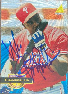 Wes Chamberlain Autographed 1994 Pinnacle Museum Collection #201