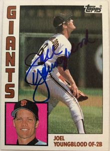 Joel Youngblood Autographed 1984 Topps #727 Joel Youngblood Autographed 1984 Topps #727