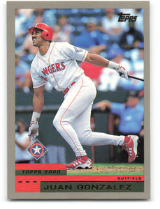 2000 Topps #40 Juan Gonzalez VG Texas Rangers 