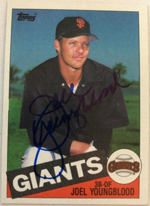 Joel Youngblood Autographed 1985 Topps #567