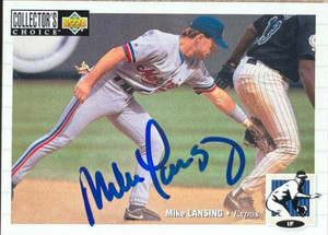 Mike Lansing Autographed 1994 Collector's Choice #170