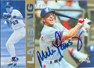 Mike Lansing Autographed 1994 Score Select #88