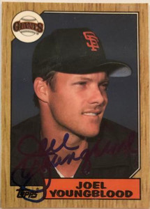 Joel Youngblood Autographed 1987 Topps Tiffany #759