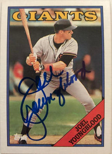Joel Youngblood Autographed 1988 Topps #418