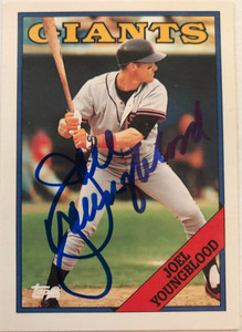 Joel Youngblood Autographed 1988 Topps Tiffany #418