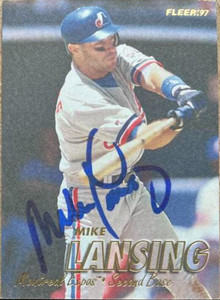Mike Lansing Autographed 1997 Fleer #381