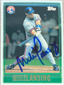 Mike Lansing Autographed 1997 Topps #83