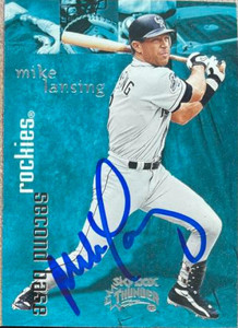 Mike Lansing Autographed 1999 Skybox Thunder #73