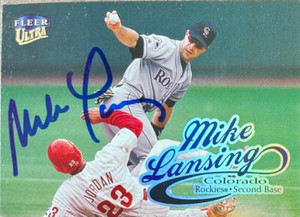 Mike Lansing Autographed 1999 Fleer Ultra #8