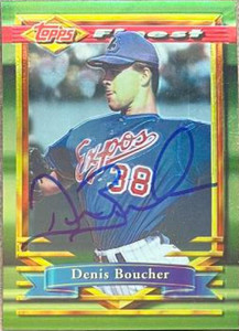 Denis Boucher Autographed 1994 Topps Finest #294