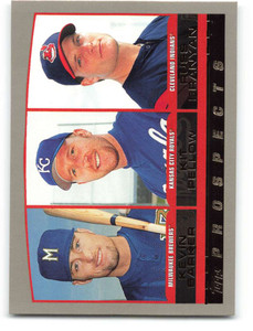 2000 Topps #208 Kevin Barker/Kit Pellow/Russell Branyan VG Milwaukee Brewers/Kansas City Royals/Cleveland Indians 