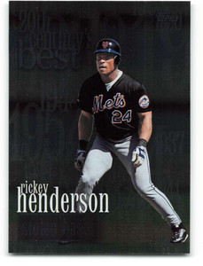 2000 Topps #233 Rickey Henderson 20 CB VG New York Mets 