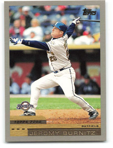 2000 Topps #375 Jeromy Burnitz VG Milwaukee Brewers 