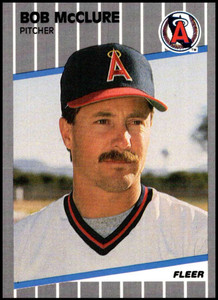 1989 Fleer Update #U-14 Bob McClure NM-MT California Angels 