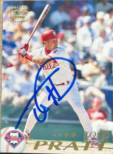 Todd Pratt Autographed 1995 Pacific #336
