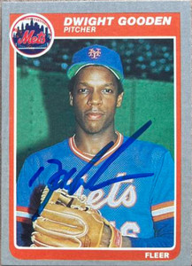 Dwight Gooden Autographed 1985 Fleer #82 Rookie Card