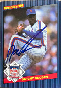 Dwight Gooden Autographed 1986 Donruss All-Stars #28